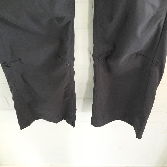 PRANA HALLE STRAIGHT LEG WOMEN'S pants Gray Convertible Pockets Nylon Eco Sz 12 - Picture 8 of 15